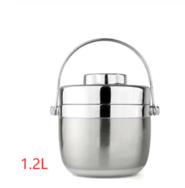 Stainless Steel Insulated Lunch Box - 2-Tier