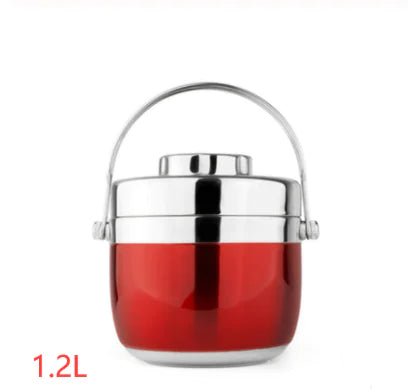 Stainless Steel Insulated Lunch Box - 2-Tier