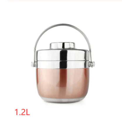 Stainless Steel Insulated Lunch Box - 2-Tier
