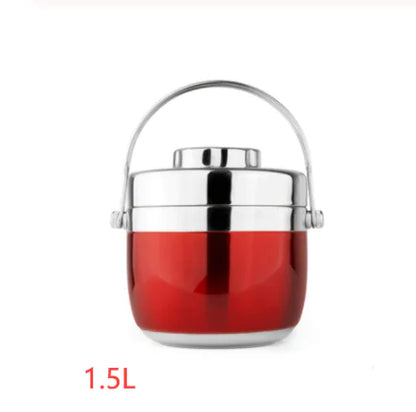 Stainless Steel Insulated Lunch Box - 2-Tier