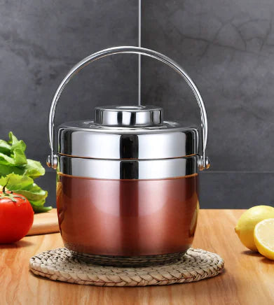 Stainless Steel Insulated Lunch Box - 2-Tier