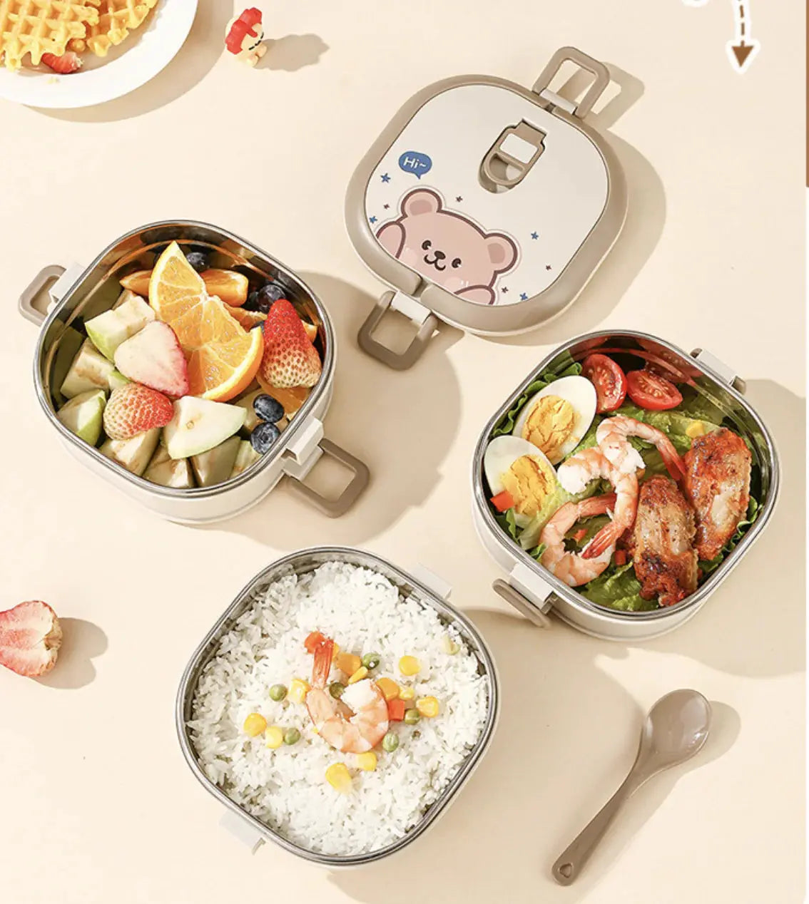 Bento Bear Insulated Lunch Box (700ml - 2100ml)